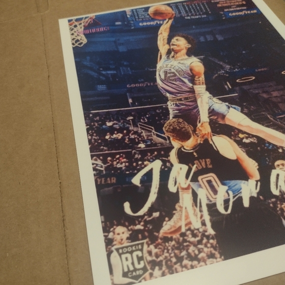 JA MORANT GRIZZLIES AMAZING DUNK ATTEMPT OVER KEVIN LOVE 8.5x11 GLOSSY POSTER!🔥 - Picture 5 of 7